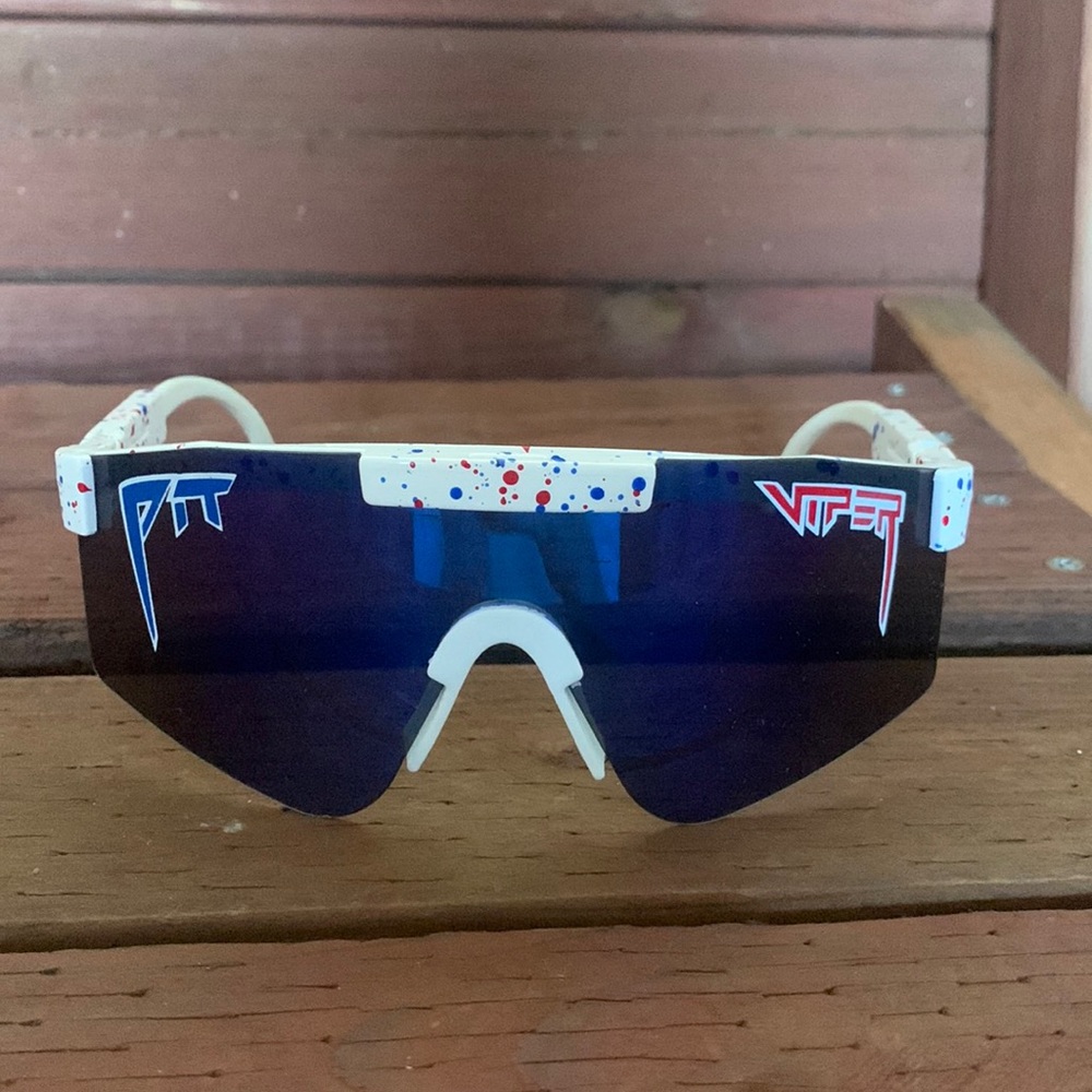 Pit Viper red white and blue sunglasses *read description*